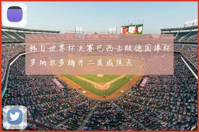 韩日世界杯决赛巴西击败德国捧杯罗纳尔多梅开二度成焦点